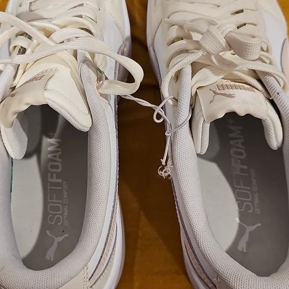 Puma Women's  Syke Athletic Shoes White Beige Peach 374764-23 Sz 10 NWOT/NO BOX - Picture 14 of 14